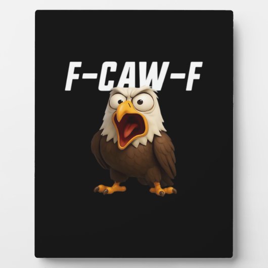 F-Caw-F Grappige F-Caw-F Uitrusting Fotoplaat (Voorkant)
