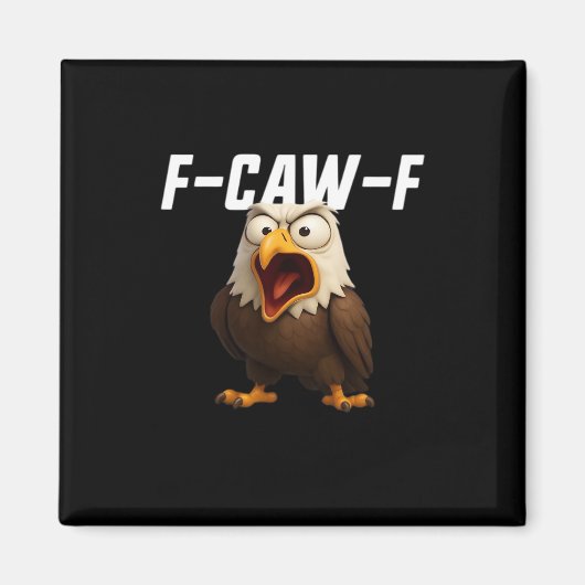 F-Caw-F Grappige F-Caw-F Uitrusting Retro Klassiek Magneet (Voorkant)