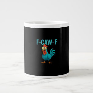 F-Caw-F Grappige Haan Kip Humor Vogel Grote Koffiekop