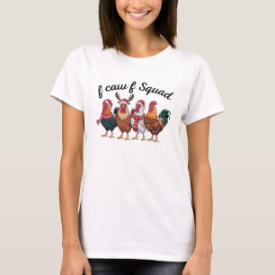 F-CAW-F Grappige Haan Meme Kippenboerderij Humor T-shirt