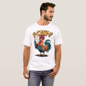 F-CAW-F Grappige Humor Haan Grappenmaker Kippenboe T-shirt (Voorkant volledig)