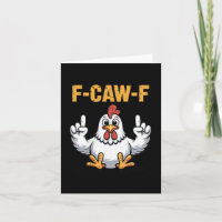 F-caw-f Grappige Kip Cartoon Humor Vibe Voor Manne