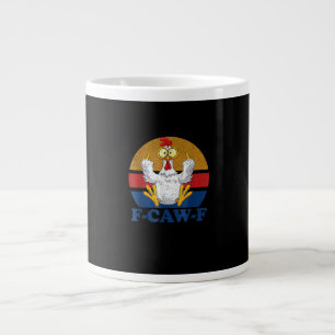 F-Caw-F Grappige Kip die de Middenvinger Opsteekt Grote Koffiekop