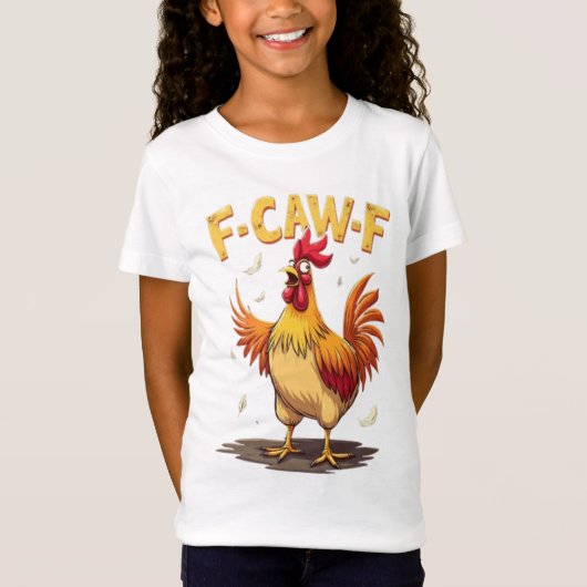 F-CAW-F Grappige Kip Haan Grafisch Ontwerp  T-shirt (Voorkant)