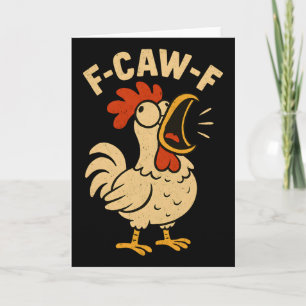 F Caw F Grappige Kip Haan Mannen Vrouwen Fcawf Kaart