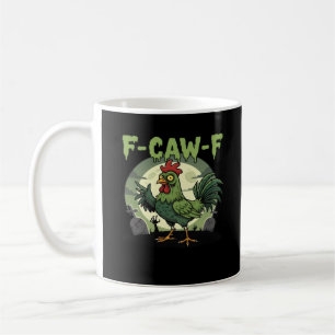 F Caw F Grappige Kip Halloween Vintage Klassieker Koffiemok