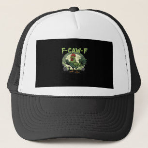 F Caw F Grappige Kip Halloween Vintage Klassieker Trucker Pet