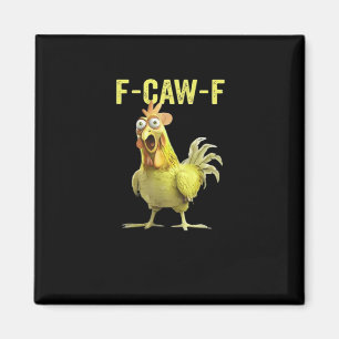 F Caw F Grappige Kip Humor Citaat Vintage Stijl Magneet