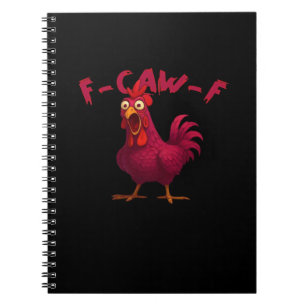 F Caw F Grappige Kip Humor Creativiteit Casual Sti Notitieboek