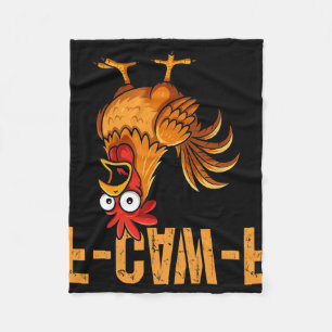 F-caw-f Grappige Kip Humor F-caw-f Citaat Haan Fleece Deken