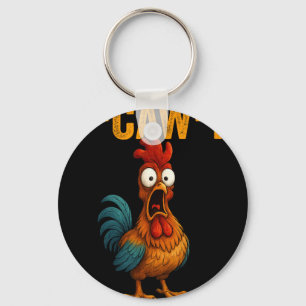 F-caw-f Grappige Kip Humor F-caw-f Citaat Haan Sleutelhanger