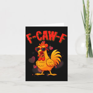 F-caw-f Grappige Kip Humor F-caw-f Citaat Valentin Kaart