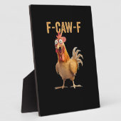 F Caw F Grappige Kip Humor Haan Meme Klassieker Fotoplaat (Zijkant)