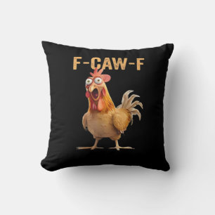 F Caw F Grappige Kip Humor Haan Meme Klassieker Kussen