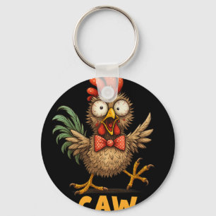 F-caw-f Grappige Kip Humor Quote Haantje Meme Pret Sleutelhanger