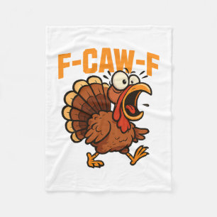 F-caw-f Grappige Kip Humor Quote Haantje Meme Turk Fleece Deken