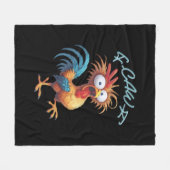 F Caw F Grappige Kip Humor Retro Stijl Fleece Deken (Voorkant (Horizontaal))