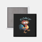F Caw F Grappige Kip Humor Retro Stijl Magneet (Voorkant / Achterkant)