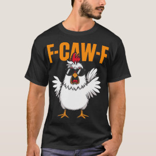 F-caw-f Grappige Kip Humor Usa Vlag Citaat Haan T-shirt