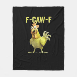 F Caw F Grappige Kip Klassiek Creatief Casual Fleece Deken