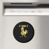 F Caw F Grappige Kip Klassiek Creatief Casual Magneet (Insitu (Vaatwasser))