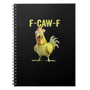 F Caw F Grappige Kip Klassiek Creatief Casual Notitieboek