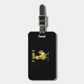 F-Caw-F Grappige Kip Klassiek Creatieve Casual Bagagelabel (Voorkant verticaal)