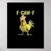 F-Caw-F Grappige Kip Klassiek Creatieve Casual