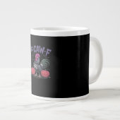 F Caw F Grappige Kip Klassieke Eenvoudige Schone S Grote Koffiekop (Voorkant rechts)