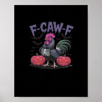 F Caw F Grappige Kip Klassieke Eenvoudige Schone S