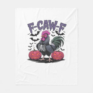 F-Caw-F Grappige Kip Klassieke Retro Grafiek Fleece Deken