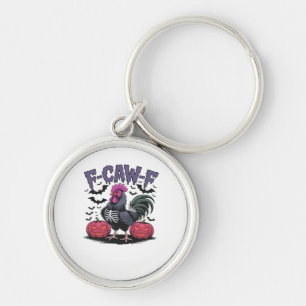 F-Caw-F Grappige Kip Klassieke Retro Grafiek Sleutelhanger