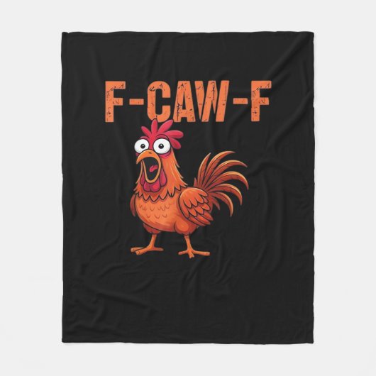 F Caw F Grappige Kip Klassieke Trendy Moderne Stij Fleece Deken (Voorkant)