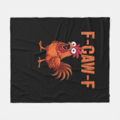 F Caw F Grappige Kip Klassieke Trendy Moderne Stij Fleece Deken (Voorkant (Horizontaal))