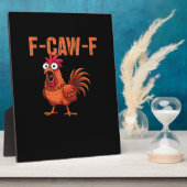 F Caw F Grappige Kip Klassieke Trendy Moderne Stij Fotoplaat (Zijkant)