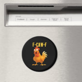 F Caw F Grappige Kip Meme Trendy Moderne Stijl Magneet (Insitu (Vaatwasser))