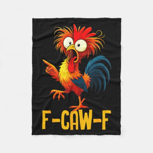 F-caw-f Grappige Kip Quote Kaw Meme F Caw F Mannen Fleece Deken (Voorkant)