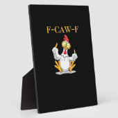F-Caw-F Grappige Kip Retro Klassieker Fotoplaat (Zijkant)