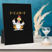 F-Caw-F Grappige Kip Retro Klassieker Fotoplaat (Zijkant)