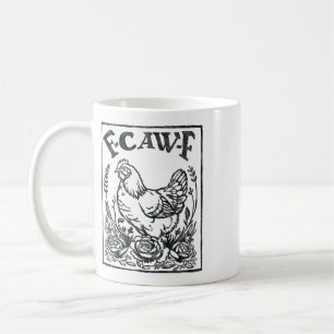F-caw-f Grappige Kip Sarcasme Woordspel Boer _1  Koffiemok