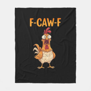 F-Caw-F Grappige Kip Zegt Haan Meme Sarcastisch Fleece Deken