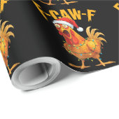 F-Caw-F Grappige Kippencaleche Kerstlichten Kerstm Cadeaupapier (Rol Hoek)