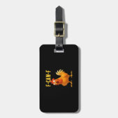 F Caw F Grappige Kippenmeme Trendy Moderne Stijl Bagagelabel (Voorkant verticaal)