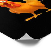 F Caw F Grappige Kippenmeme Trendy Moderne Stijl Poster (Hoek)