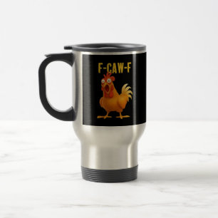 F Caw F Grappige Kippenmeme Trendy Moderne Stijl Reisbeker