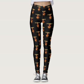 F Caw F Grappige Kippenwoordspeling Donkere Humor  Leggings