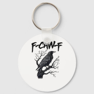 F-Caw-F Grappige Kraai Essentieel Koel Uniek Sleutelhanger
