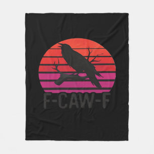 F-Caw-F Grappige Kraai Klassiek Minimaal Schoon Fleece Deken