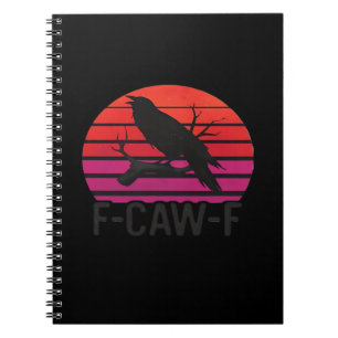 F-Caw-F Grappige Kraai Klassiek Minimaal Schoon Notitieboek