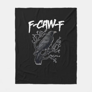 F-Caw-F Grappige Kraai Minimaal Schoon Fleece Deken